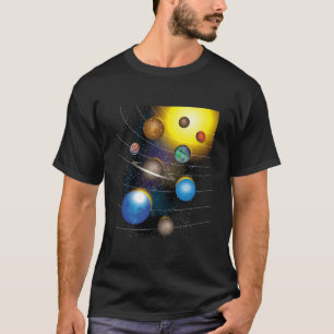 Cool Stars And Solar System For Toddlers And Kids T-Shirt