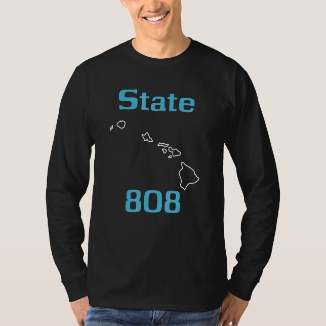 Cool State 808 Hawaii Area Code T-Shirt (Front)