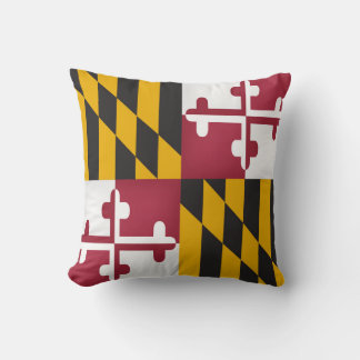 Cool State Of Maryland Flag Throw Pillow