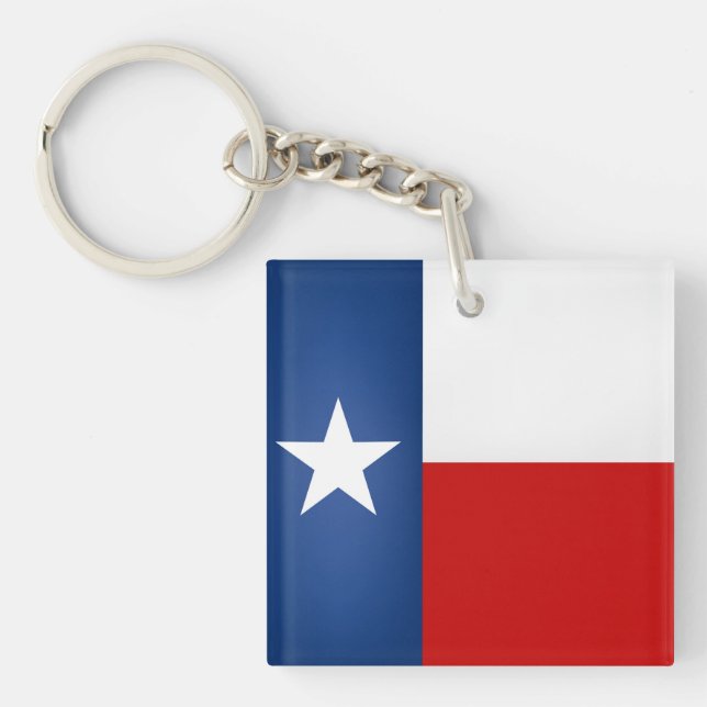 Cool State Of Texas Flag Keychain (Front)