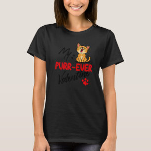 Cool Statement Cat Romantic Love Valentine's Day P T-Shirt