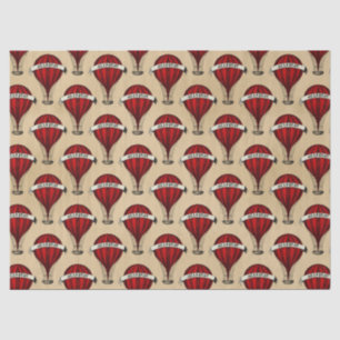 Cool steampunk balloon pattern tiled tissue paper