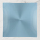 Cool Steel Blue Modern Metallic PastelTrinket Tray