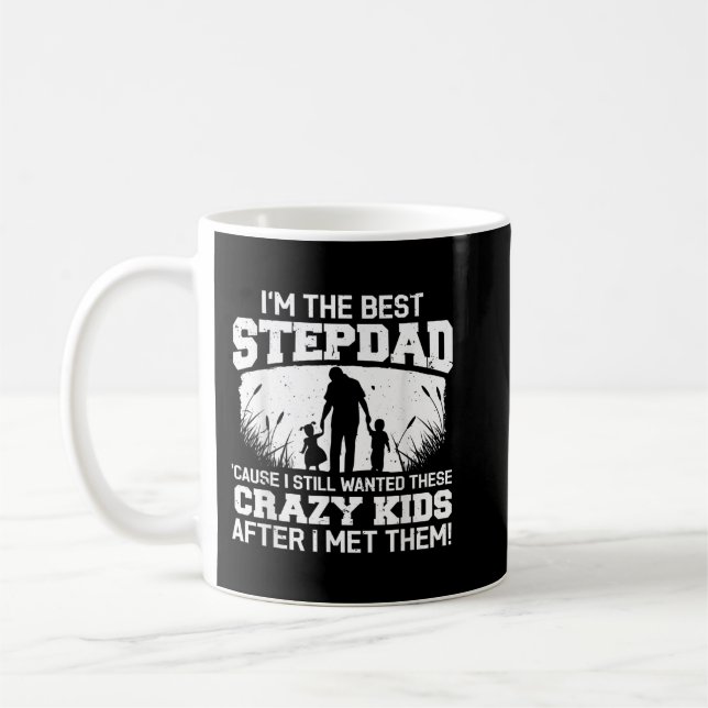Cool Stepdad For Men Father Step Dad Parenthood St Coffee Mug (Left)