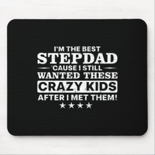 Cool Stepdad For Men Father Step Dad Parenthood St Mouse Pad