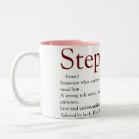 Cool Stepfather, Stepdad Definition Fun Grey pink