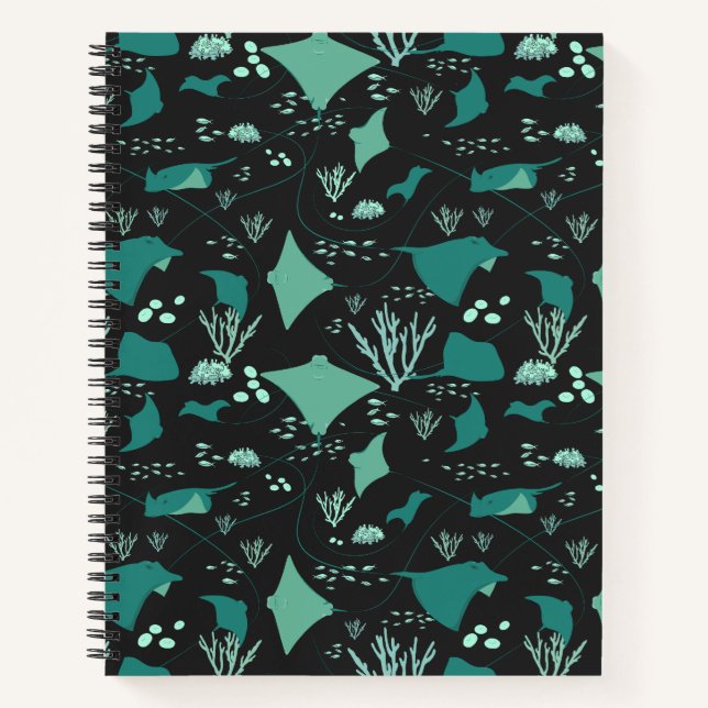 Cool Stingray Reef Diving Notebook (Front)