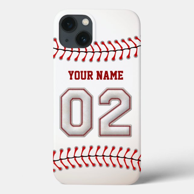 Cool Stitched Baseball Number 2 Case-Mate iPhone Case (Back)