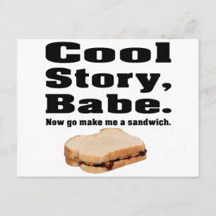 Cool story babe postcard
