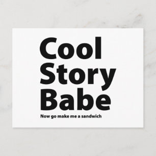 Cool Story Babe Postcard