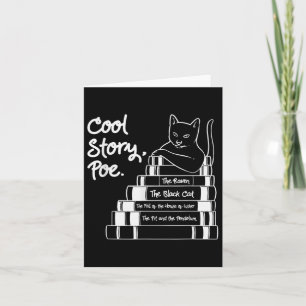 Cool Story Poe Black Cat Edgar Allan Poe Card