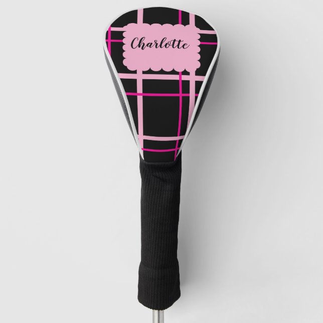 Cool Striped Pattern Golf Head Cover (Front)