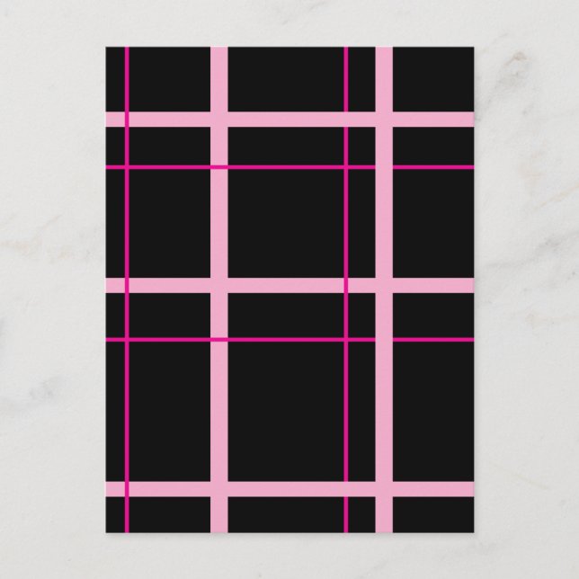 Cool Striped Pattern Postcard (Front)