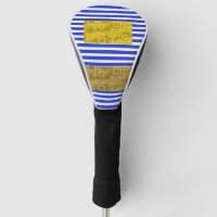 Cool Stripes Blue Gold Geometric 