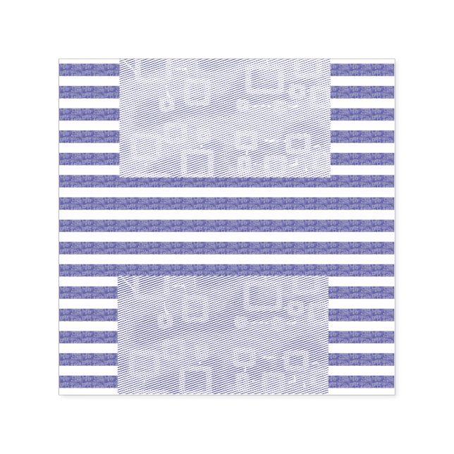 Cool Stripes Geometric  Self-inking Stamp (Design)