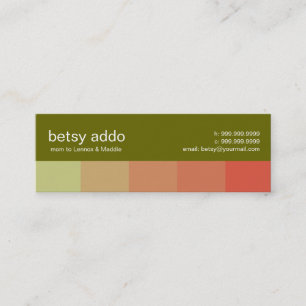 Cool Stripes Mommy Calling Cards