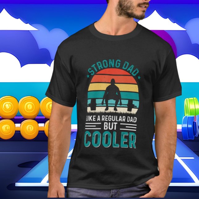 cool strong Dad word art T-Shirt (Creator Uploaded)