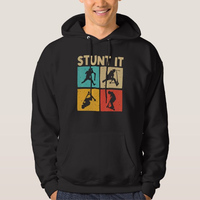 Cool Stunt Scooter For Men Women Scootering Scoote Hoodie (Front)
