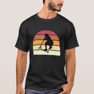 Cool Stunt Scooter Rider Retro Vintage Themed T-Shirt