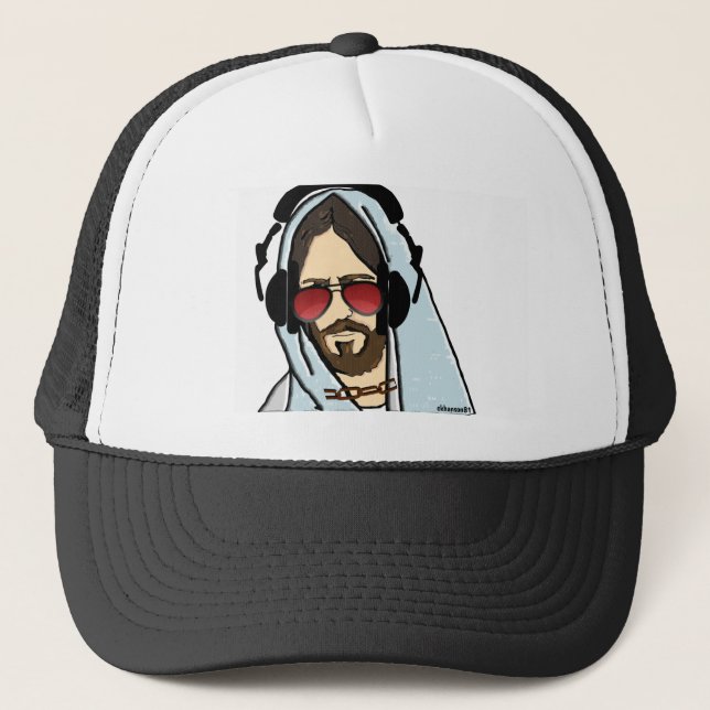 cool style man trucker hat (Front)