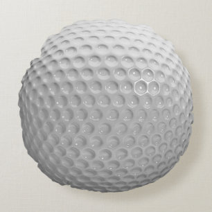 Cool Stylish Golf Sport Ball Texture Pattern Round Pillow