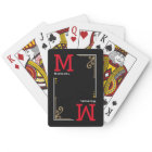 Cool Stylish Player Initials - Personalized Black