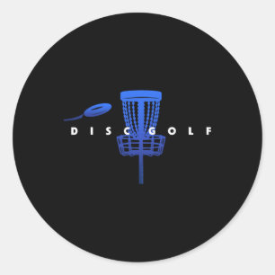 Cool Stylized Disc Golf With Sket And Disc - Disc  Classic Round Sticker