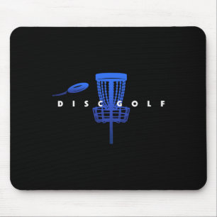 Cool Stylized Disc Golf With Sket And Disc - Disc Mouse Pad