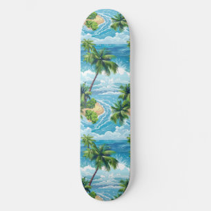 Cool Summer Beach Palm Designed Skateboard