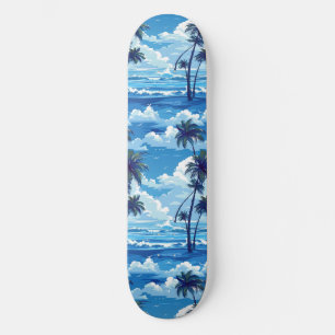 Cool Summer Beach Palm Designed Skateboard