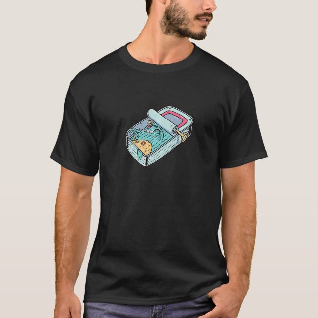 Cool summer beach surfer vacation T-Shirt (Front)