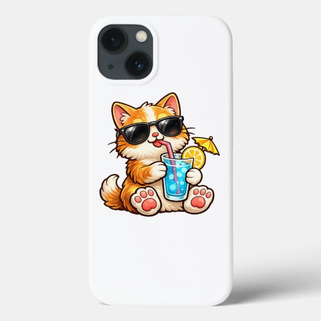 Cool Summer Cat Case-Mate iPhone Case (Back)