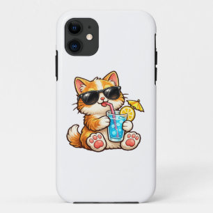 Cool Summer Cat iPhone 11 Case