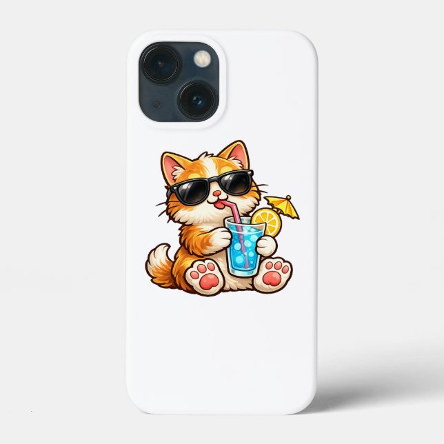 Cool Summer Cat Case-Mate iPhone Case (Back)