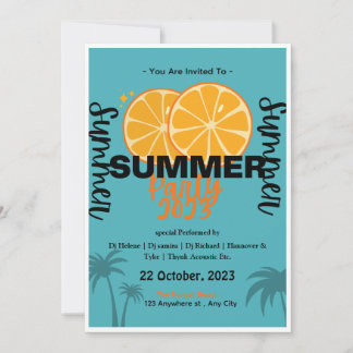 Cool Summer Celebration Invitation