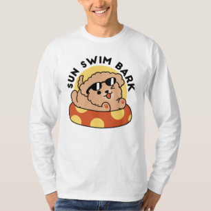 Cool Summer Dog Floating – Cute Puppy Pool Party T-Shirt