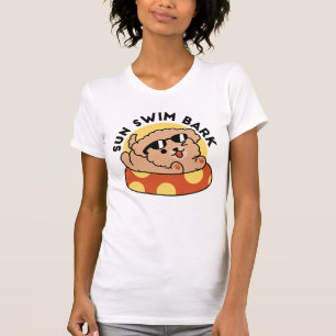 Cool Summer Dog Floating – Cute Puppy Pool Party T-Shirt