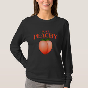 Cool Summer Fruit Retro Just Peachy & keep it Peac T-Shirt