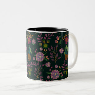 Cool Summer Pattern Two-Tone Coffee Mug