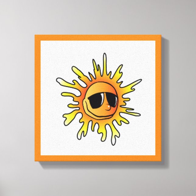 COOL SUMMER SUN CANVAS PRINT (Front)