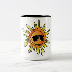 COOL SUMMER SUN Two-Tone COFFEE MUG