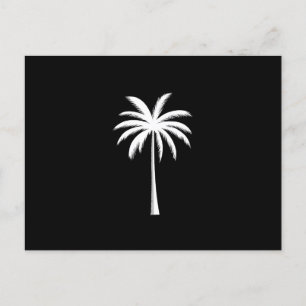 Cool Summer Vacation Sunset Beach Palm Tree Postcard