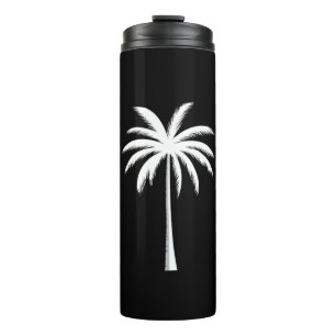 Cool Summer Vacation Sunset Beach Palm Tree Thermal Tumbler