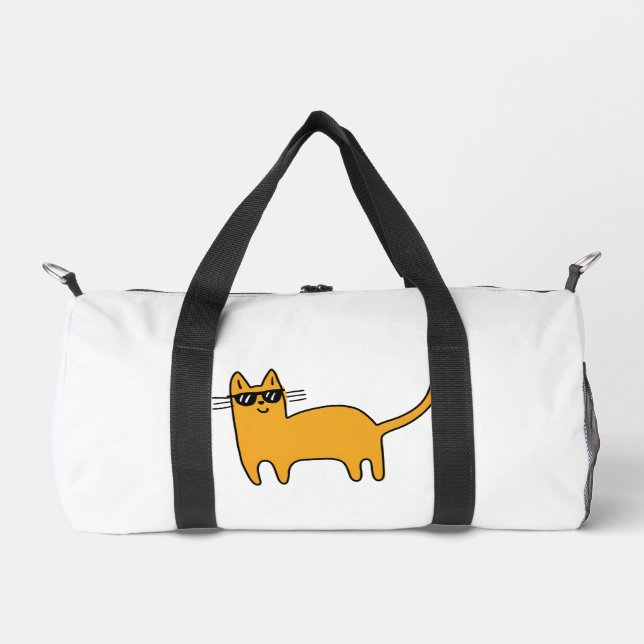 Cool Sunglasses Cat Duffle Bag (Front)