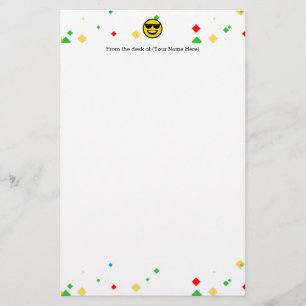 Cool Sunglasses Emoji Stationery