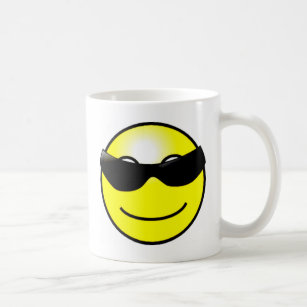 Cool Sunglasses Yellow Face Coffee Mug