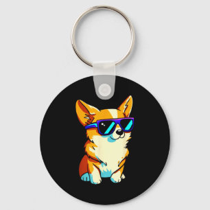 Cool Sungles Corgi Gift Boys Girls Women Men Keychain
