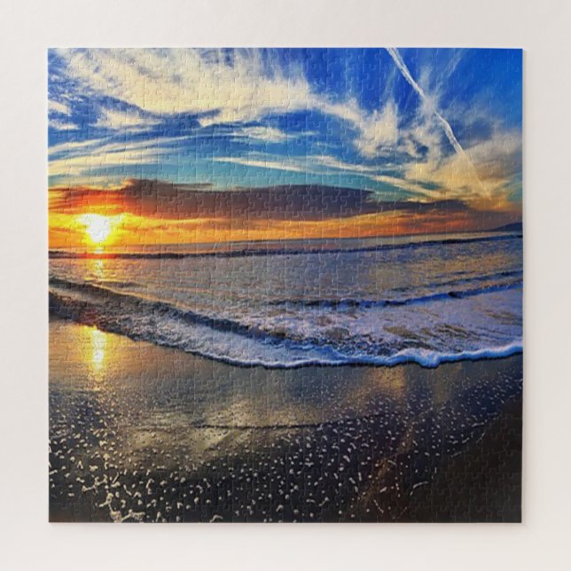 Cool Sunset On The Beach Jigsaw Puzzle (Vertical)