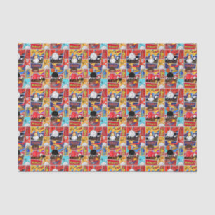 cool superhero tiled pattern party  tissue paper