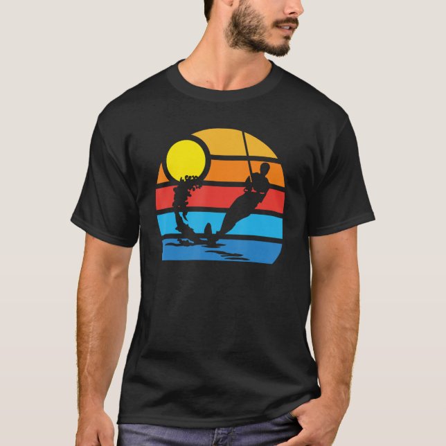 Cool Surface Water Skiing Sport  Skier Men And Wom T-Shirt (Front)